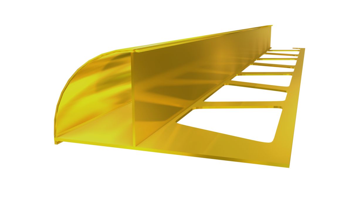 Altın Federli Seramik & Fayans Dış Köşe Profili Alüminyum