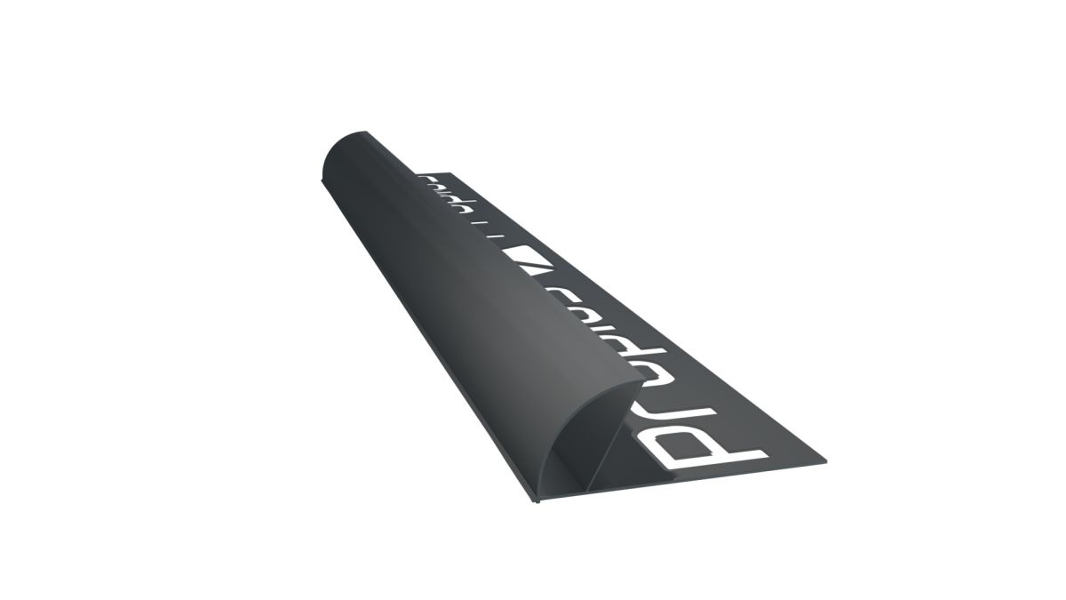 Grey Spring-Loaded Ceramic & Tile Outer Corner Profile Luxury - PVC