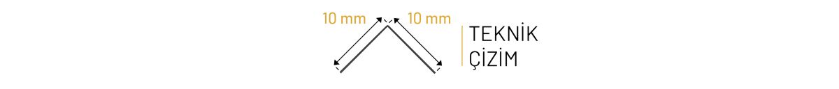 Altın Ayna Paslanmaz Çelik Köşebentler