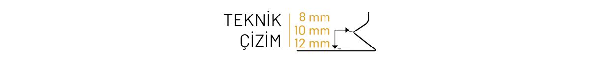 Süper Ayna Paslanmaz Çelik Köşe Fayans