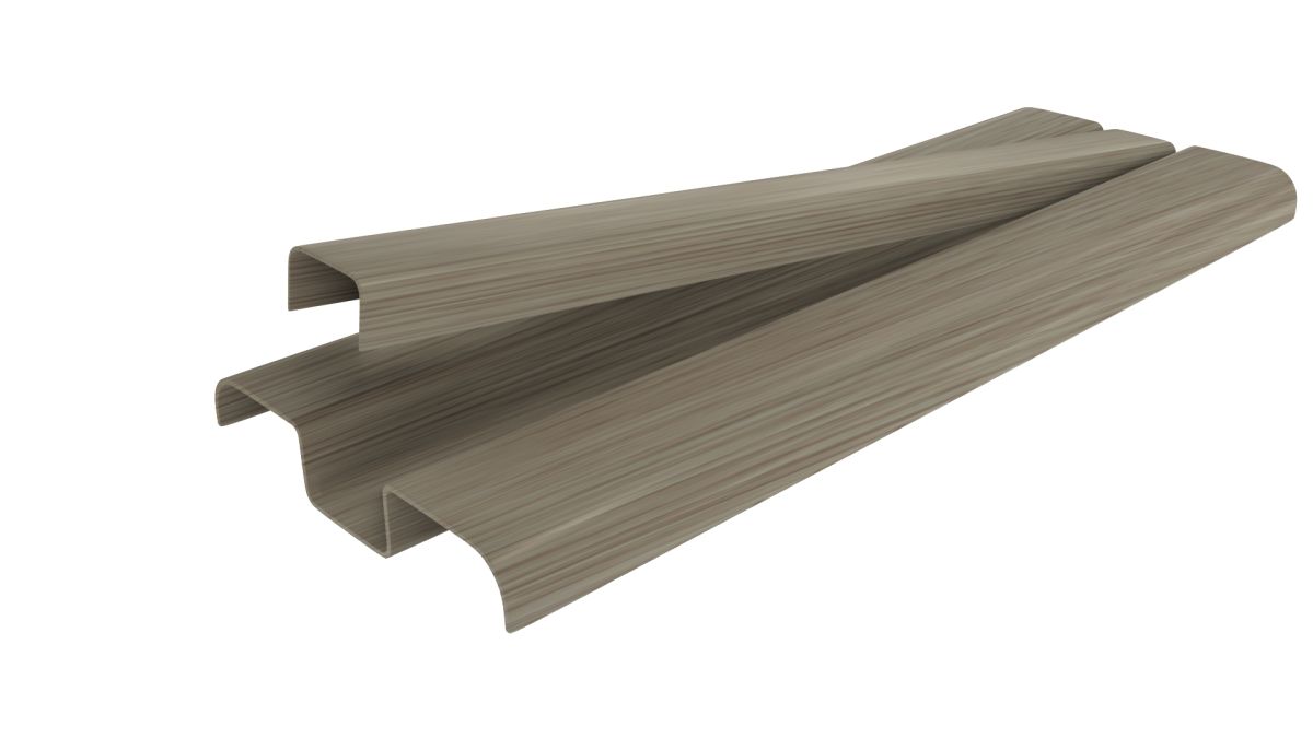 Oak Slatted Baseboard PVC