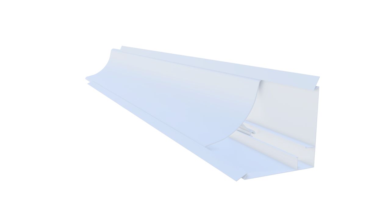 Beyaz İç Bükey Tezgah Süpürgeliği