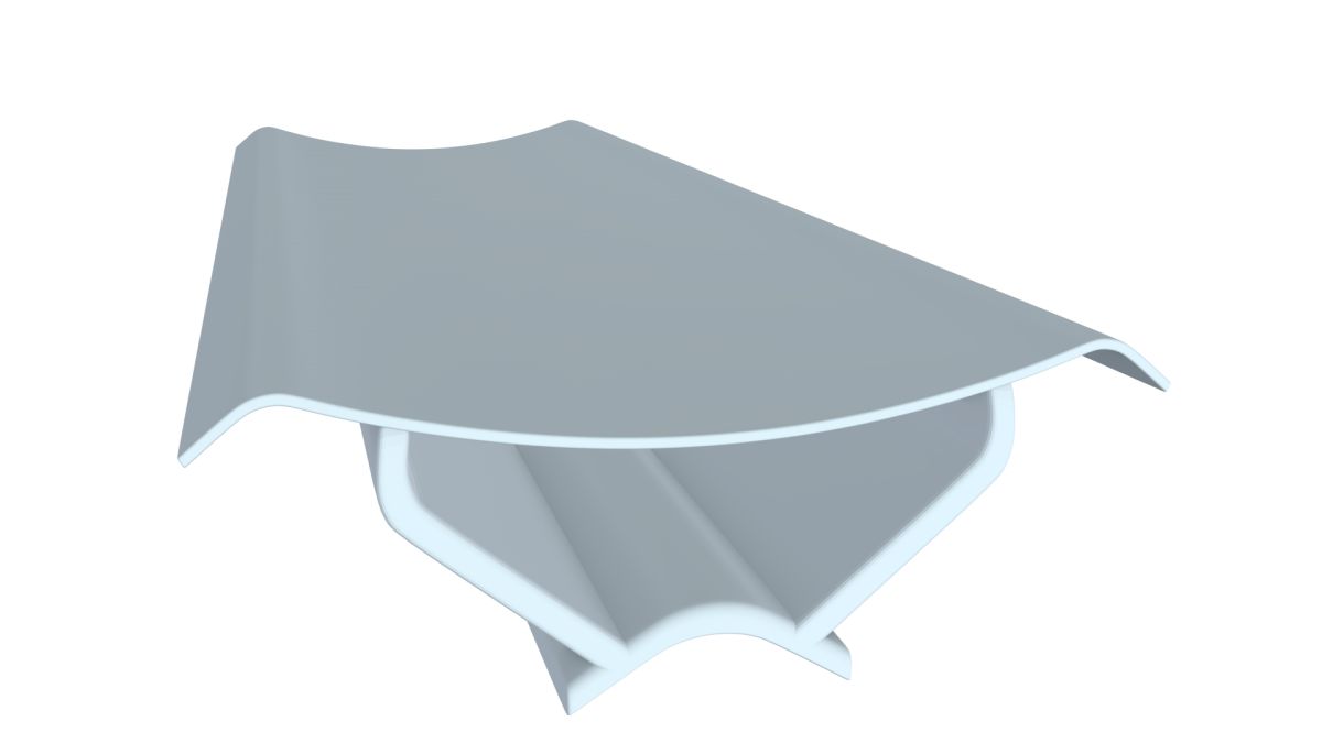 White Inner Corner Profile (PVC)