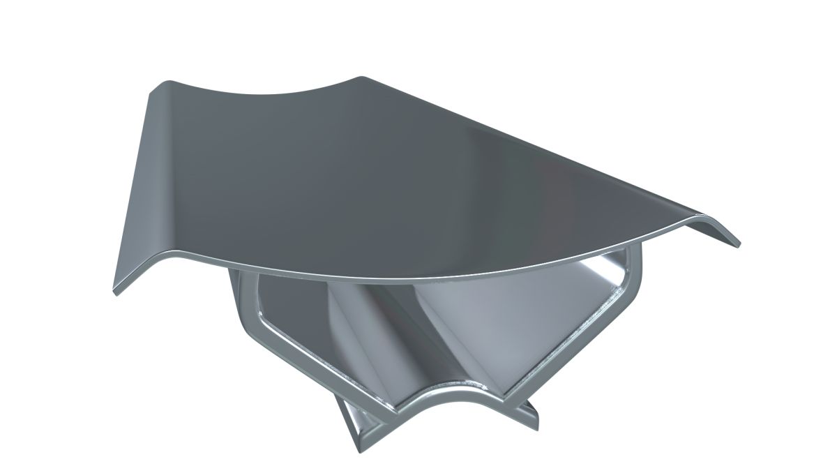 Chrome Inner Corner Profile (PVC)