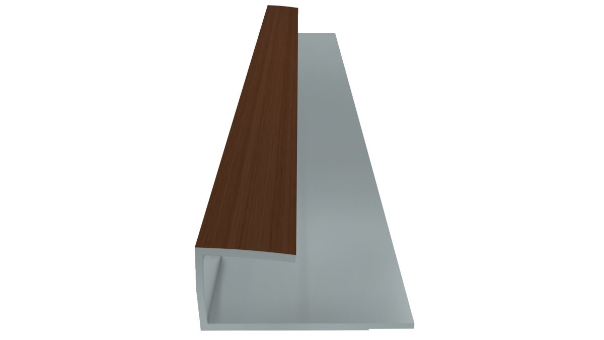 Wenge Parquet Ending U Profile PVC