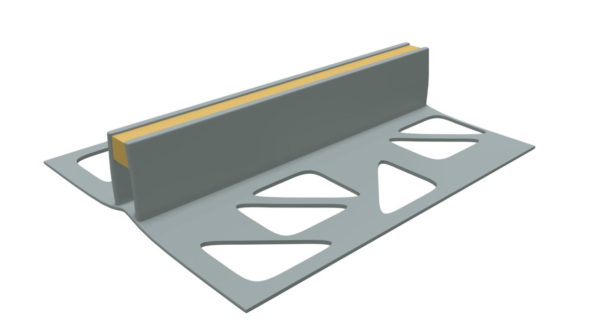 Gri Genleşme Derz Profili Dilatasyon PVC