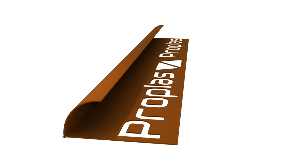 Kahverengi Seramik Dış Köşe Yarım Ay (PVC)